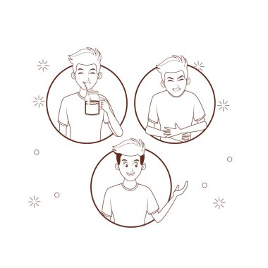 Genç adam çizgi filmi