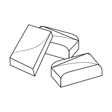 Çikolata siyah ve beyaz dizi