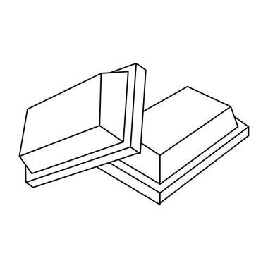Lezzetli çikolata siyah ve beyaz