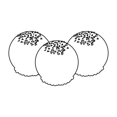 Çikolata siyah ve beyaz dizi