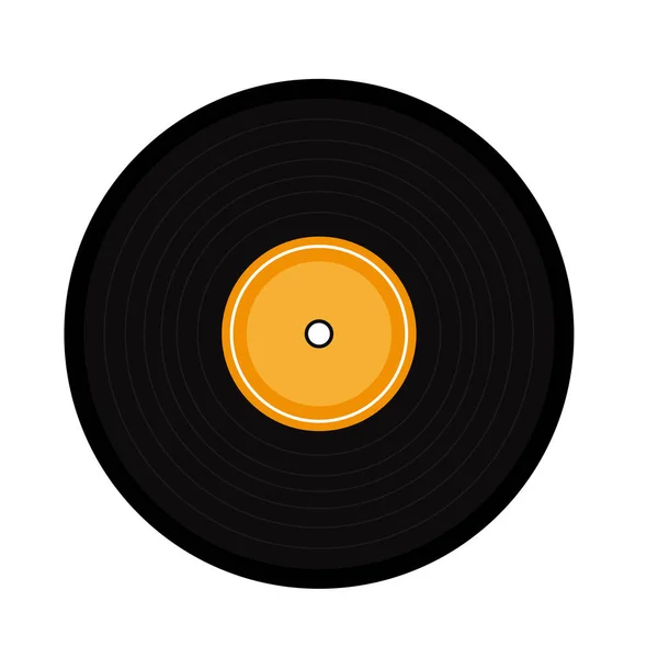 Muziek vinyl cartoon — Stockvector