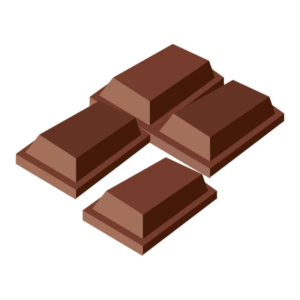 Смачний шоколад у плитці — стоковий вектор