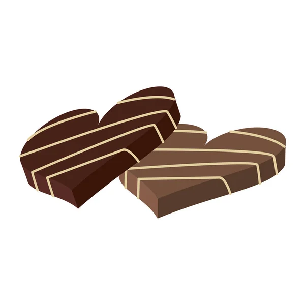 Zestaw czekoladek — Wektor stockowy