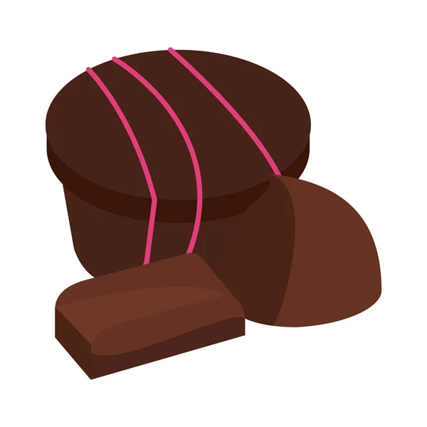 Conjunto de chocolates — Vetor de Stock