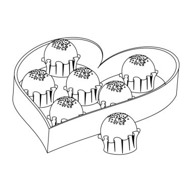 Çikolata siyah ve beyaz dizi