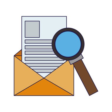 Ofis posta zarfı ve e-posta