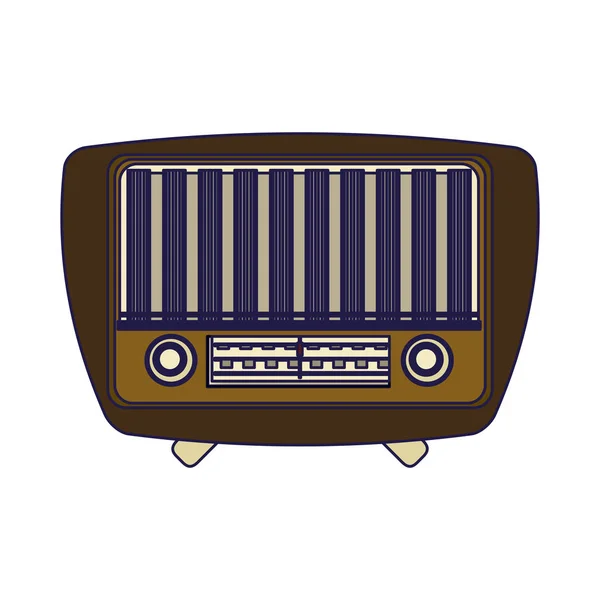 Ročníku staré rádio — Stockový vektor