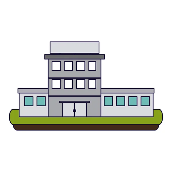 Edificio ospedaliero scenario — Vettoriale Stock
