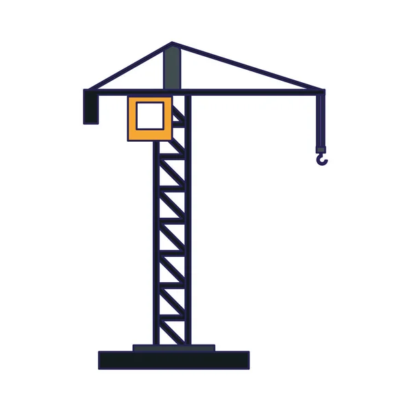 Grúa de construcción gancho — Vector de stock