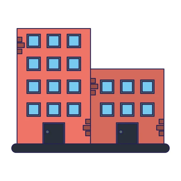 Immeubles urbains immobilier — Image vectorielle