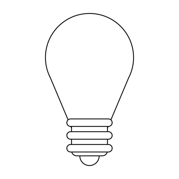Ampoule symbole lumineux — Image vectorielle