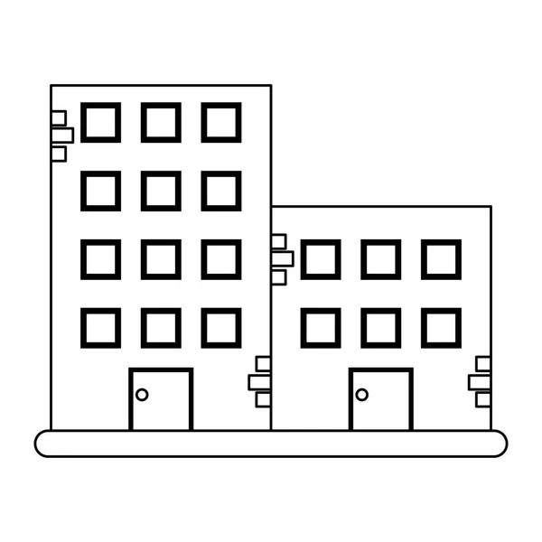 Stadsbyggnader estate — Stock vektor