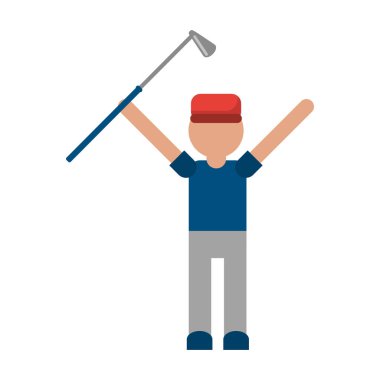 Kulüp avatar ile Golf oyuncusu