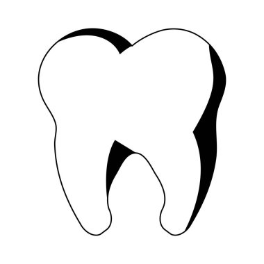 Diş diş simge vektör grafik tasarım illüstrasyon izole