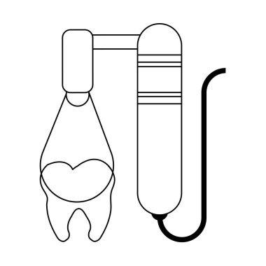 Siyah ve beyaz diş tedavi