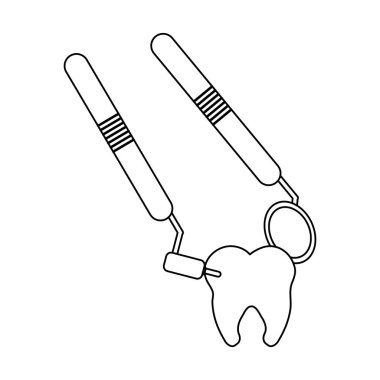 Siyah ve beyaz diş tedavi