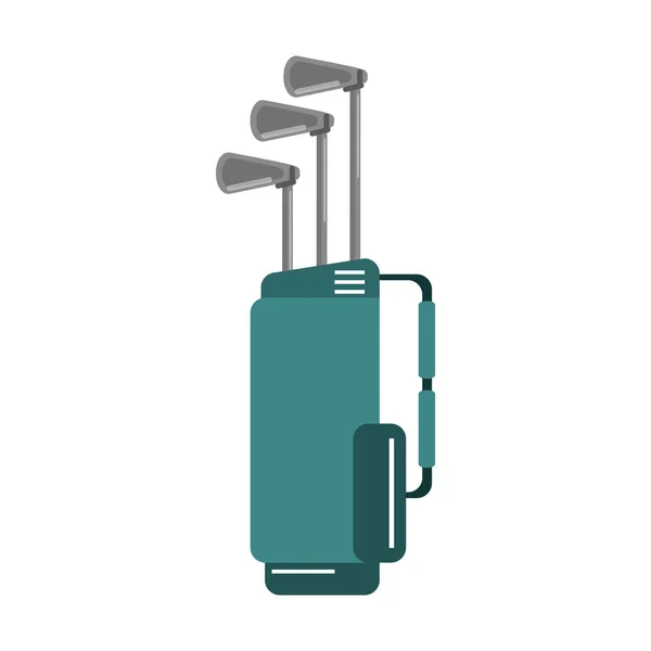 Clubs de golf en sac — Image vectorielle