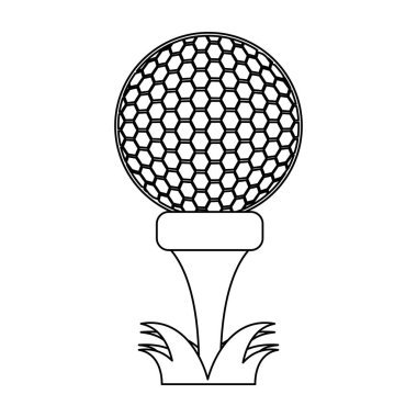 Kamp alanı siyah ve beyaz topa