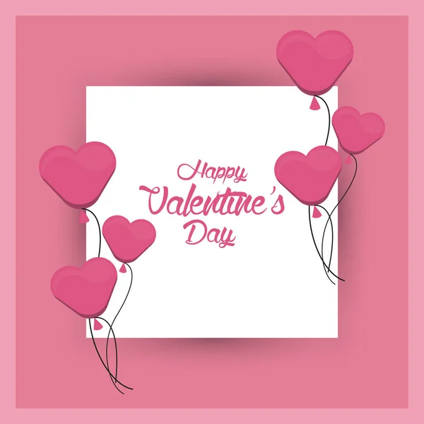 Amor día de San Valentín dibujos animados — Vector de stock