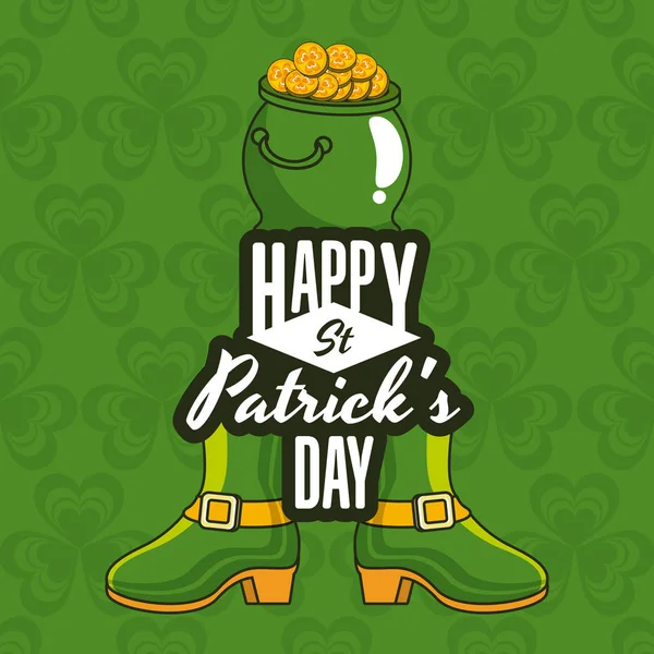 St Patricks Tag Cartoon — Stockvektor