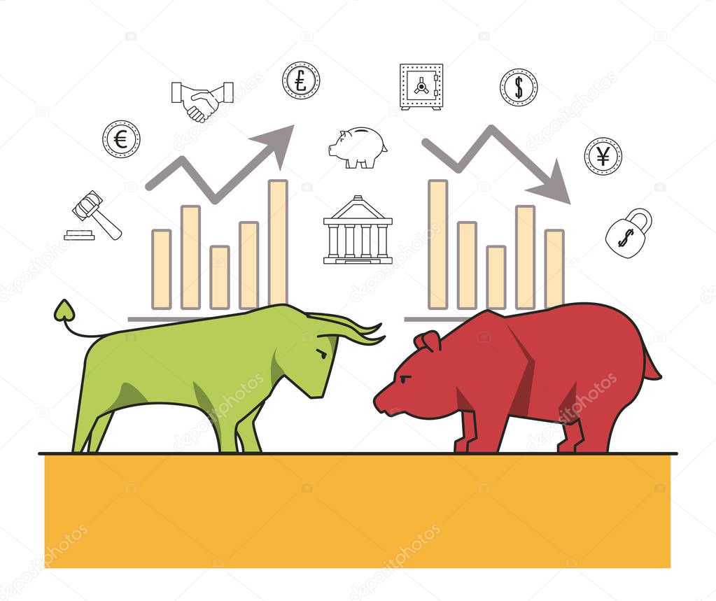 finance and trading cartoon
