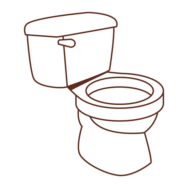 Icona isolata toilette — Vettoriale Stock