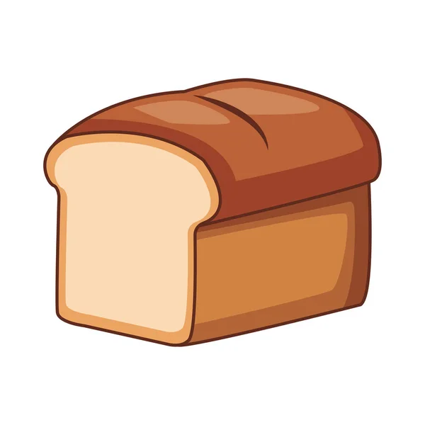 Bread isolated icon — Wektor stockowy