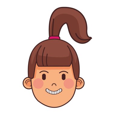 kadın ile at kuyruğu