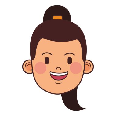 kadın ile at kuyruğu