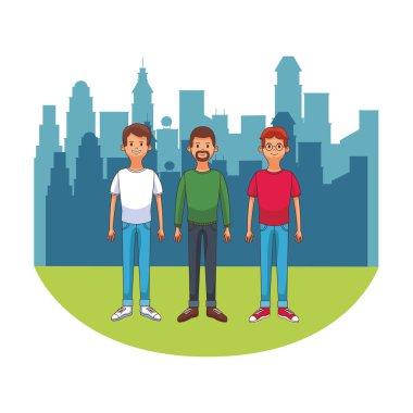 genç adam çizgi film