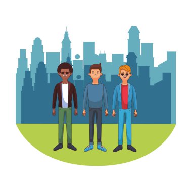 genç adam çizgi film