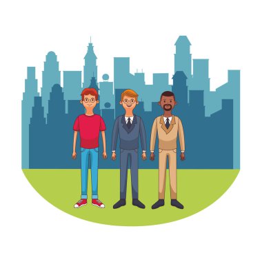 genç adam çizgi film