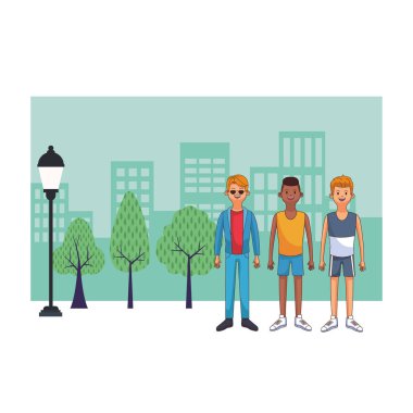 genç adam çizgi film