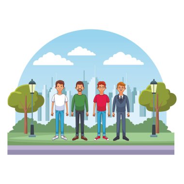 genç adam çizgi film