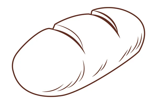 Хліб ізольованих значок — стоковий вектор