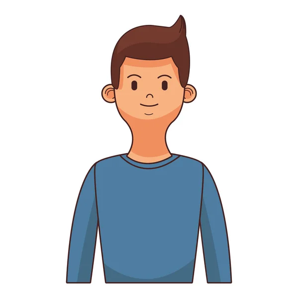 Homme jeune avatar portrait — Image vectorielle