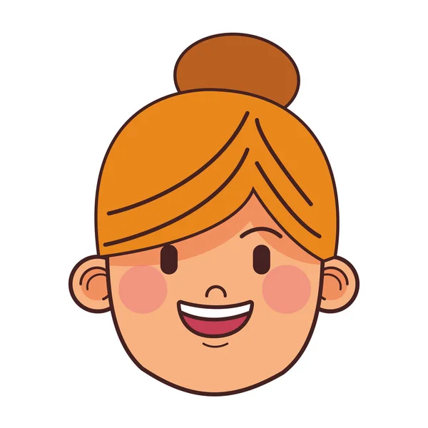 Femme blonde avatar — Image vectorielle