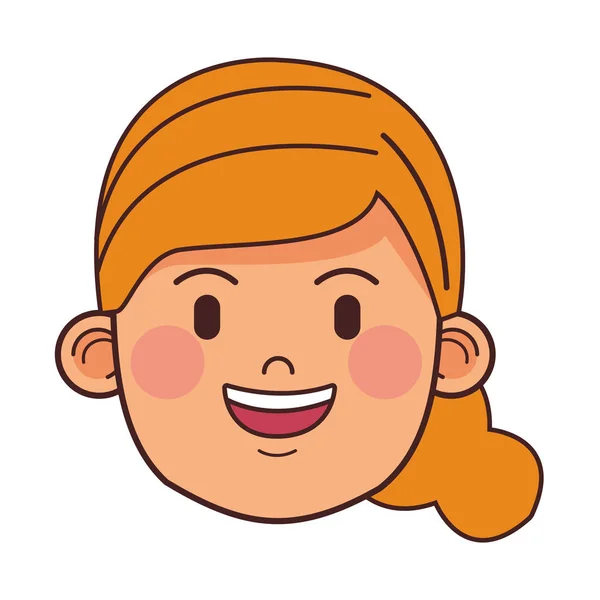 Vrouw blond avatar — Stockvector