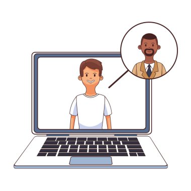 Genç adam çizgi filmi