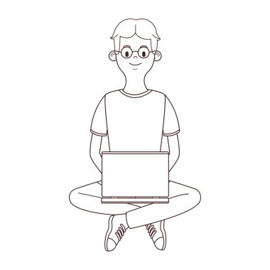 Genç adam çizgi filmi