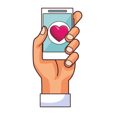 teknoloji smartphone çizgi film