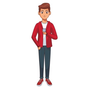 Genç adam çizgi filmi