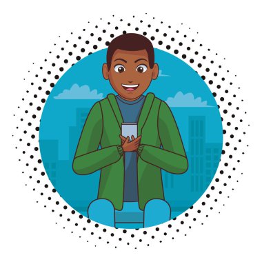 Genç adam çizgi filmi