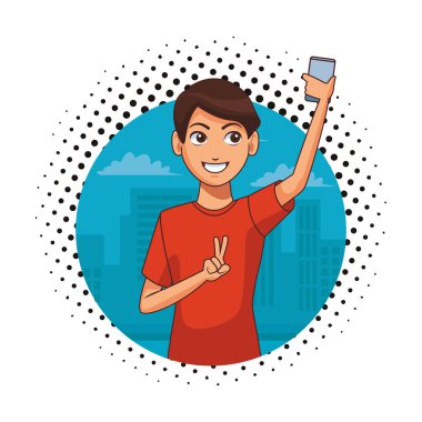 Genç adam çizgi filmi