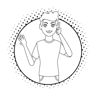 Genç adam çizgi filmi