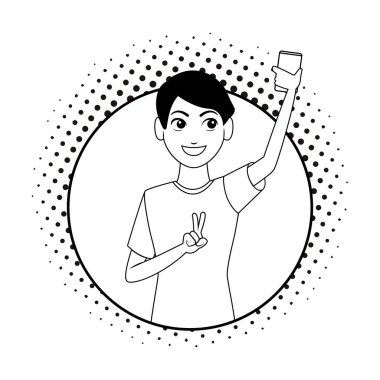 Genç adam çizgi filmi