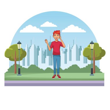 Genç adam çizgi filmi