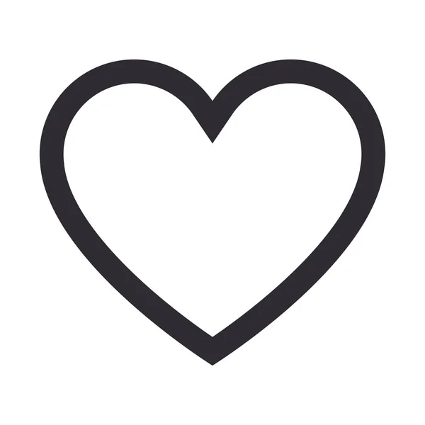 Láska srdce kreslený — Stockový vektor