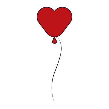 İzole kalp balon