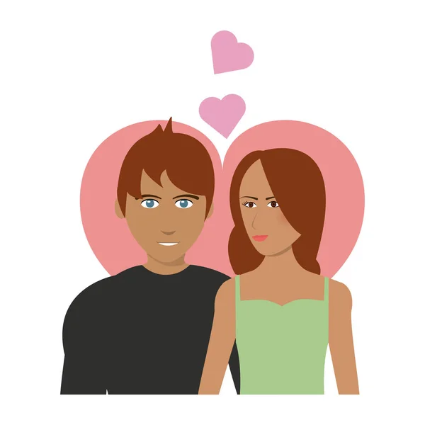 Couple amoureux — Image vectorielle